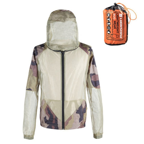 Outdoor Fishing Jerseys Mosquito Repellent Suit Anti Mosquito Clothes  Hat Beekeeping Cloth Anti Fly Hunting Mosquito Jacket