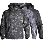 TAD Men Softshell  Jacket Tactical Army Coat Waterproof Outdoor Camouflage Hunting Clothes Hiking Camping Windbreaker