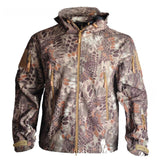 TAD Men Softshell  Jacket Tactical Army Coat Waterproof Outdoor Camouflage Hunting Clothes Hiking Camping Windbreaker