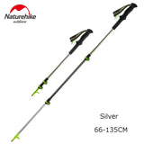 1 PC NatureHike NH17D006-D Ultralight Carbon Fiber Quick Lock Trekking Poles Hiking Pole Walking Running Stick Aluminium Alloy