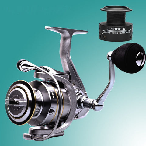 WALK FISH High Quality 14+1 BB Double Spool Fishing Reel 5.5:1 Gear Ratio High Speed Spinning Reel Carp Fishing Reels