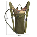 3L Capacity Water Bladder Bag Container Molle Hydration Backpack for Outdoor Camping Hiking Running Cycling Supplies