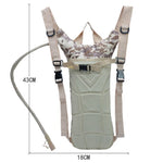 3L Capacity Water Bladder Bag Container Molle Hydration Backpack for Outdoor Camping Hiking Running Cycling Supplies