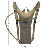 3L Capacity Water Bladder Bag Container Molle Hydration Backpack for Outdoor Camping Hiking Running Cycling Supplies