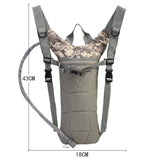 3L Capacity Water Bladder Bag Container Molle Hydration Backpack for Outdoor Camping Hiking Running Cycling Supplies