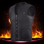 Usb Heater Hunting Vest Heated Jacket Heating Winter Clothes Men Thermal Outdoor Sleeveless Vest Hiking Climbing 2018 Hot