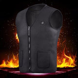 Usb Heater Hunting Vest Heated Jacket Heating Winter Clothes Men Thermal Outdoor Sleeveless Vest Hiking Climbing 2018 Hot