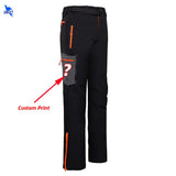 Customize LOGO Waterproof Softshell Pants Men Thermal Fleece Windproof Hiking Clothes Skiing Fishing Hunting Outdoor Trousers