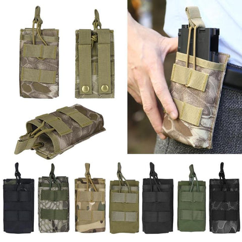 Nylon Paintball Pouch Waterproof Single Magazine Pouch for Outdoor Sports Walkie Talkie Bags Molle Rifle Outdoor Mag Pocket