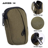 Tactical Wallet Bag Portable Key Coin Purse Waterproof Card Key Holder Multifunction Wallet Waist Bag Zipper for Hunting Camping