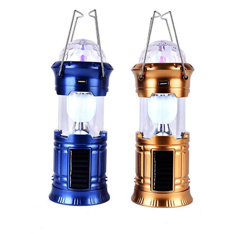 LED Camping Lantern Flashlights Solar Energy Tent Light Rechargeable Gear Equipment for Outdoor Camping Hiking