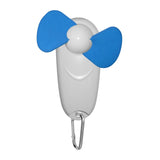 Mini Hand Held Fan Portable Pocket Fan Battery Powered Cooling Travel Fan LED Lighting with ,Carabiner for Hiking Trips