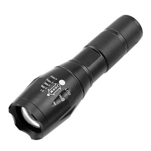 T6 Tactical Flashlights Super Bright Handheld Outdoor LED Torch Flashlight with Adjustable Focus 5 Light Modes