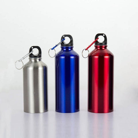 Water Bottle Easy To Carry Non-toxic Sports Kettle 400/500/600ML Wide Mouth Cycling Camping Supplies Stainless Steel