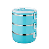 Lunchbox Leakproof Thermos Lunch Box Food Container Portable Stainless Steel Thermal Lunch Box For Office Camping Supplies