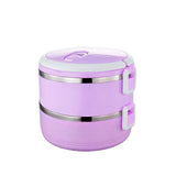 Lunchbox Leakproof Thermos Lunch Box Food Container Portable Stainless Steel Thermal Lunch Box For Office Camping Supplies