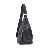 Men Small Canvas Military Messenger Shoulder Travel Hiking Bag Backpack