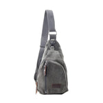 Men Small Canvas Military Messenger Shoulder Travel Hiking Bag Backpack