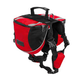 Pet Outdoor Backpack Large Dog Reflective Adjustable Saddle Bag Harness Carrier For Traveling Hiking Camping Safety pet supplies