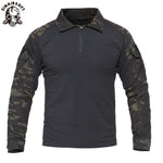 Men US Army Tactical Military Uniform Airsoft Camouflage Combat-Proven Shirts Rapid Assault Long Sleeve Shirt Hunting Clothes