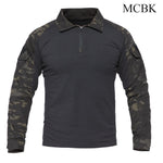 Men US Army Tactical Military Uniform Airsoft Camouflage Combat-Proven Shirts Rapid Assault Long Sleeve Shirt Hunting Clothes