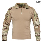 Men US Army Tactical Military Uniform Airsoft Camouflage Combat-Proven Shirts Rapid Assault Long Sleeve Shirt Hunting Clothes