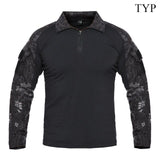 Men US Army Tactical Military Uniform Airsoft Camouflage Combat-Proven Shirts Rapid Assault Long Sleeve Shirt Hunting Clothes