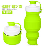 BPA Free Collapsible Silicone Water Bottle Portable Travel Cup Foldable Outdoor Hiking Sport Camping Drinking Bottles With Lid