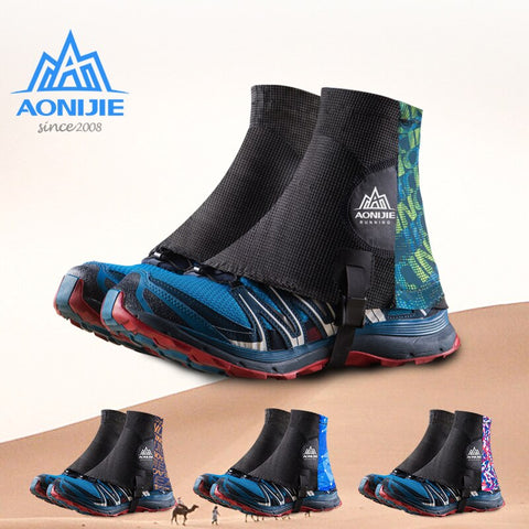 AONIJIE E941 Outdoor Unisex High Running Trail Gaiters Protective Sandproof Shoe Covers For Triathlon Marathon Hiking Cycling