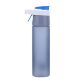 600ml Creative Portable Spray Water Bottle Outdoor Sport Plastic Water Bottles Travel Gym Cycling Drink Drinkware Bottles Shaker